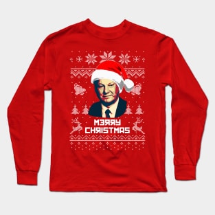 Boris Yeltsin Merry Christmas Long Sleeve T-Shirt